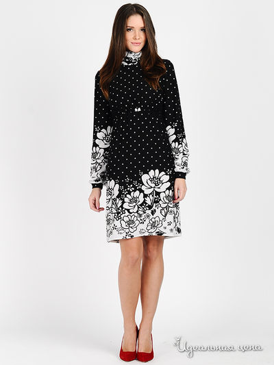 Платье Anastasia Tchir, цвет цвет черный / белый