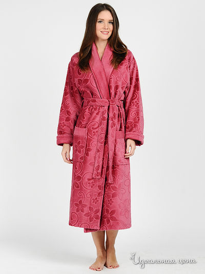 Халат POLENS, цвет цвет брусничный