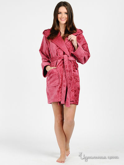 Халат POLENS, цвет цвет брусничный