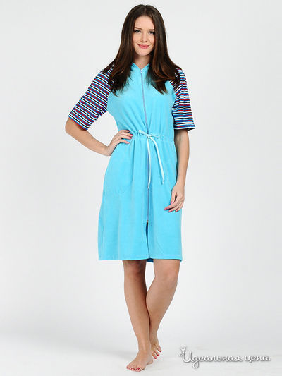 Халат EVAteks, цвет цвет бирюзовый