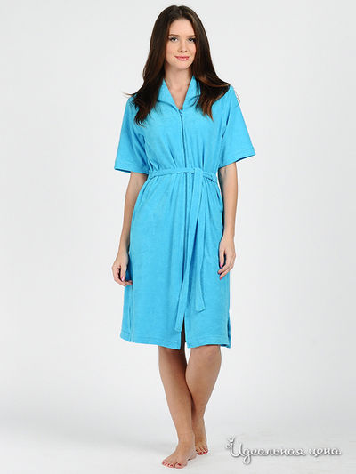 Халат EVAteks, цвет цвет бирюзовый