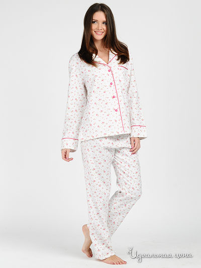 Пижама EVAteks, цвет цвет молочный / принт цветы