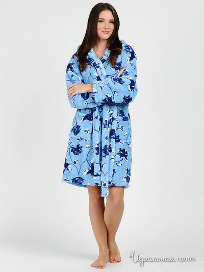 Халат EVAteks, цвет цвет голубой