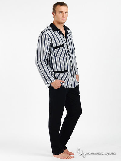 Пижама PEACHE MONE, цвет цвет синий / белый