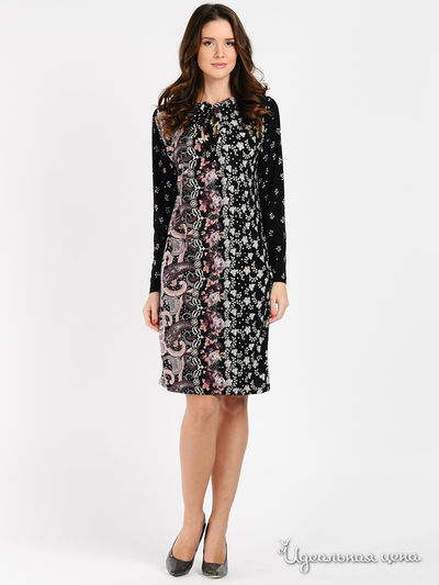 Платье Be In, цвет цвет черный / сиреневый