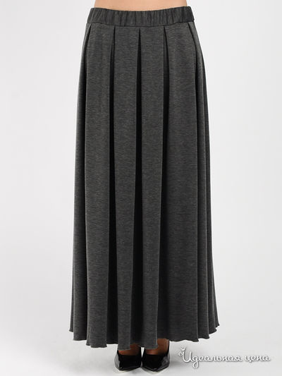 Юбка Be In, цвет цвет серый меланж