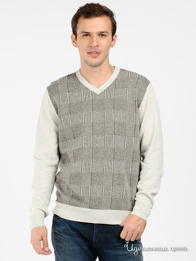 Пуловер Finn-Flare, цвет цвет серо-бежевый