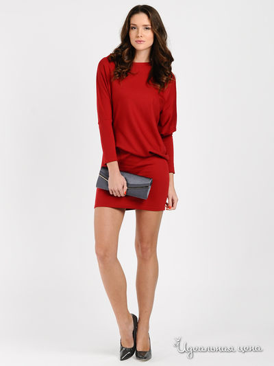 Платье Be In, цвет цвет вишневый