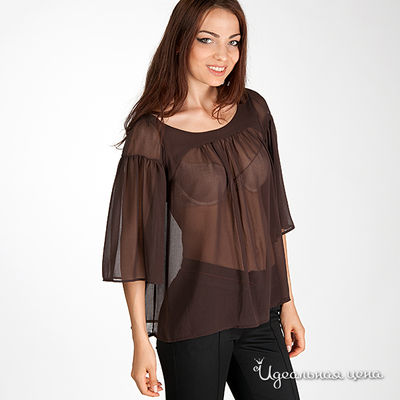Блузка Axara, цвет цвет коричневый