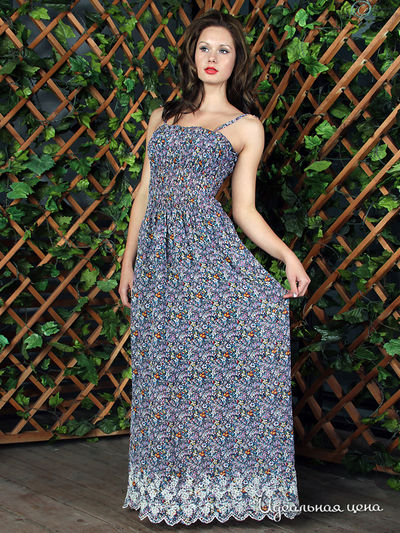 Сарафан Kristina, цвет цвет мультиколор / сиреневый