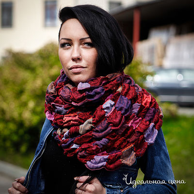 Палантин Dispacci, цвет цвет бордовый