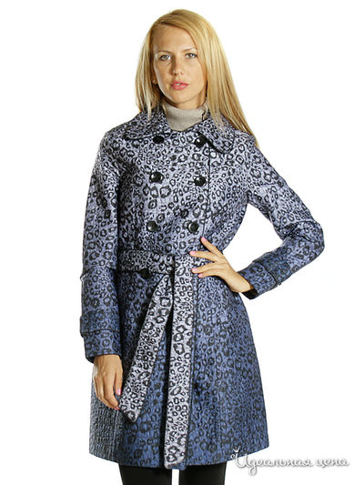 Пальто C.Malo, цвет цвет васильковый / черный