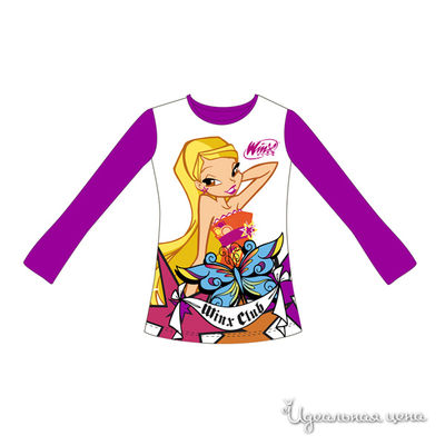 Лонгслив Cartoon Brands, цвет цвет белый / фиолетовый