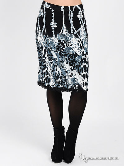 Юбка Eden Rose, цвет цвет черный / голубой