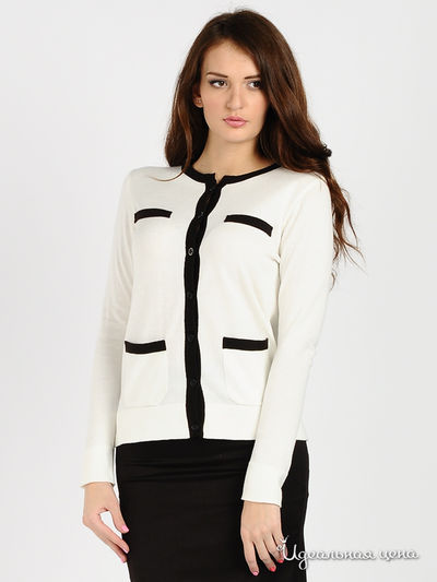 Кардиган Brand, цвет цвет молочный / эспрессо