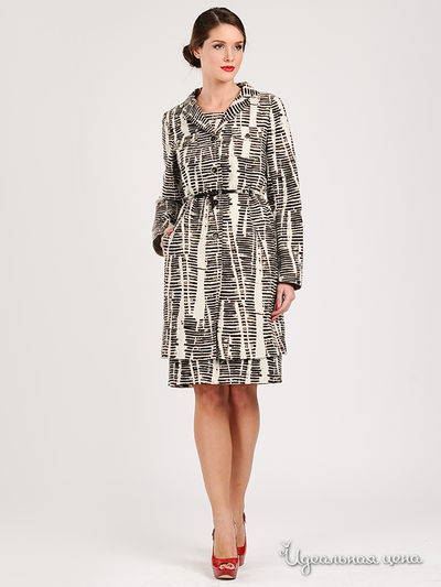 Пальто in moda, цвет цвет белый / черный