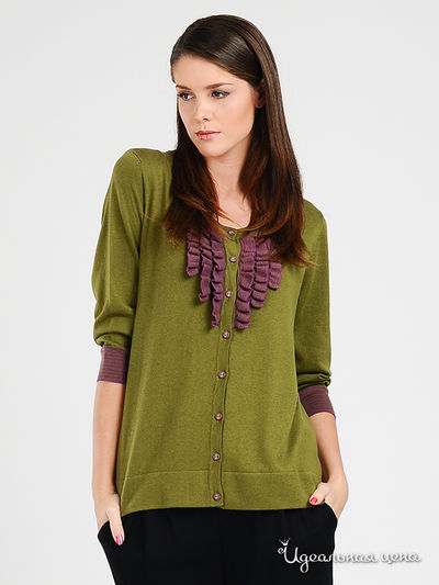 Твинсет in moda, цвет цвет зеленый