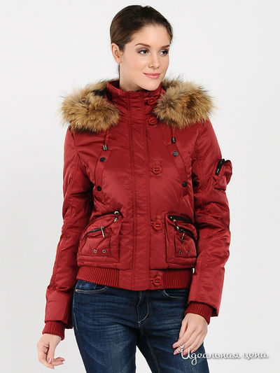 Пуховик Geldeen Fox, цвет цвет вишневый