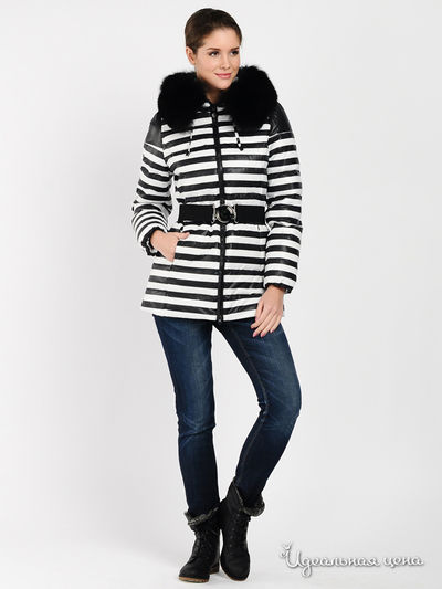 Пуховик Geldeen Fox, цвет цвет черный / белый