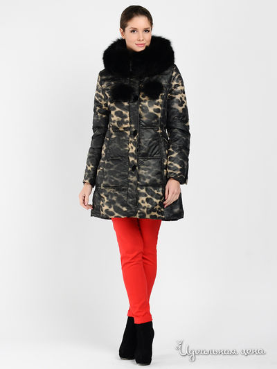 Пуховик Geldeen Fox, цвет цвет темно-серый / бежевый