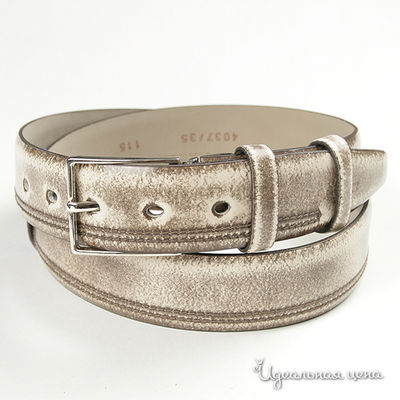 Ремень Dali Exclusive, цвет цвет белый / коричневый