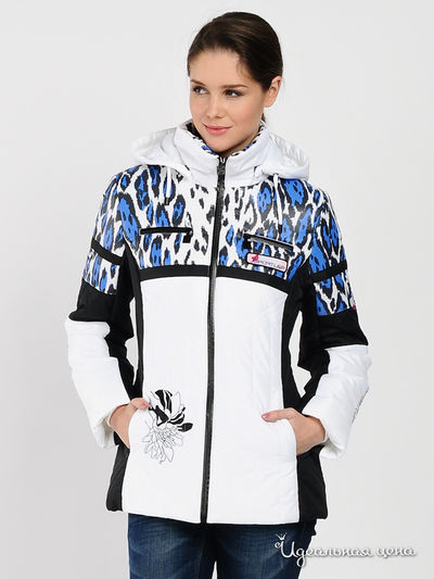 Куртка L&P, цвет цвет белый / синий