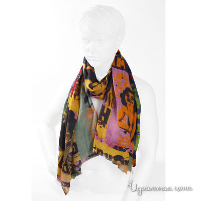 Палантин Mala Alisha, цвет цвет коричнево-малиновый