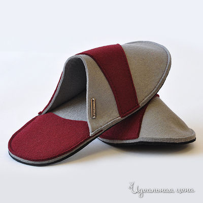Тапки Feltimo, цвет цвет серый / бордовый