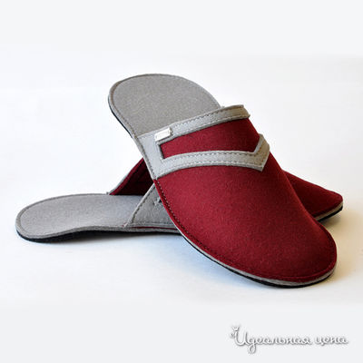 Тапки Feltimo, цвет цвет бордовый / серый