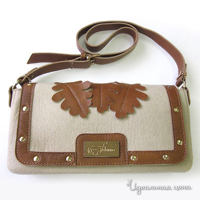 Клатч Feltimo, цвет цвет молочный / коричневый