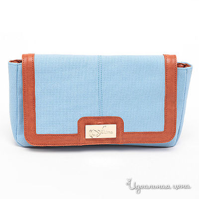 Клатч Feltimo, цвет цвет голубой / коричневый