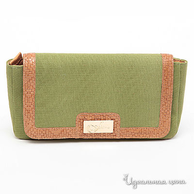 Клатч Feltimo, цвет цвет зеленый / коричневый