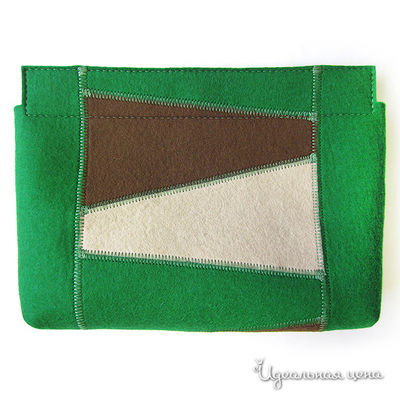 Клатч Feltimo, цвет цвет зеленый / молочный