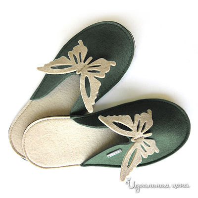 Тапки Feltimo, цвет цвет зеленый / молочный