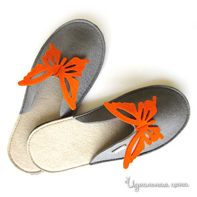 Тапки Feltimo, цвет цвет серый / оранжевый