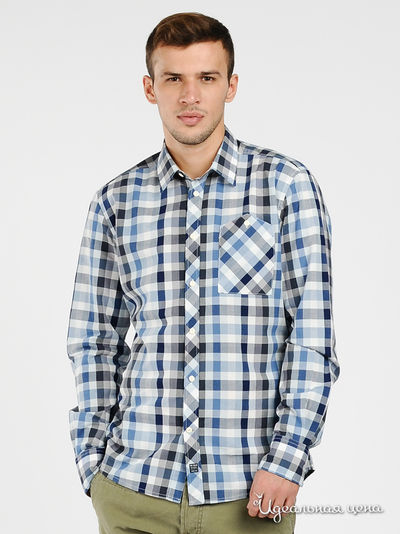 Рубашка Tom Tailor, цвет цвет синий / принт клетка