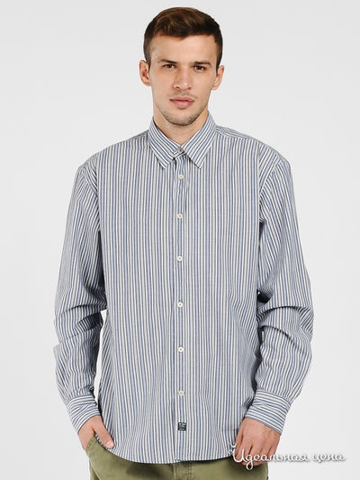 Рубашка Tom Tailor, цвет цвет темно-серый / принт полоска