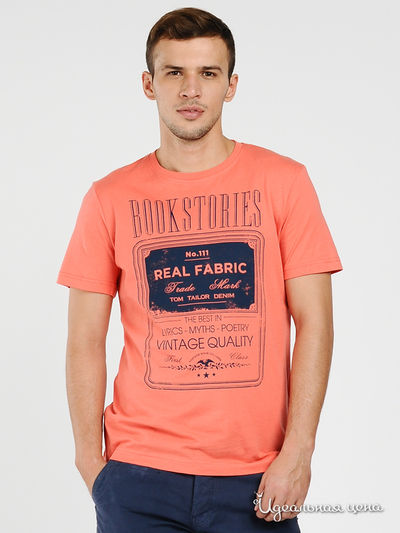 Футболка Tom Tailor, цвет цвет коралловый