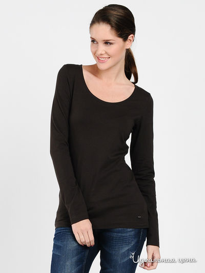 Лонгслив Tom Tailor, цвет цвет коричневый