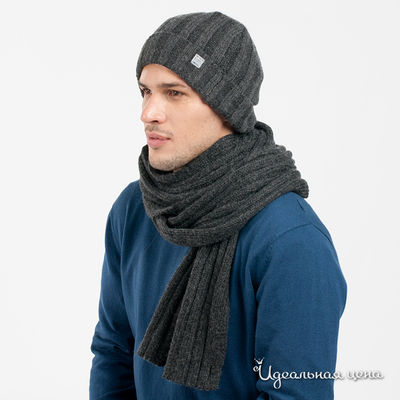 Шапка Tom Tailor, цвет цвет темно-серый