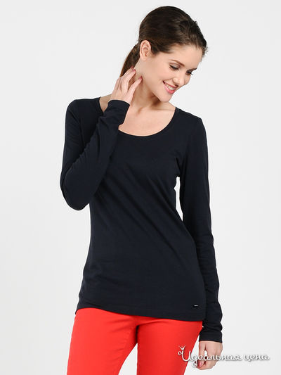 Лонгслив Tom Tailor, цвет цвет темно-синий