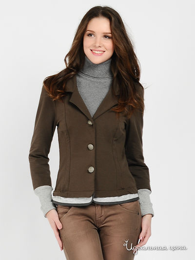 Жакет Think Chic, цвет цвет шоколадный