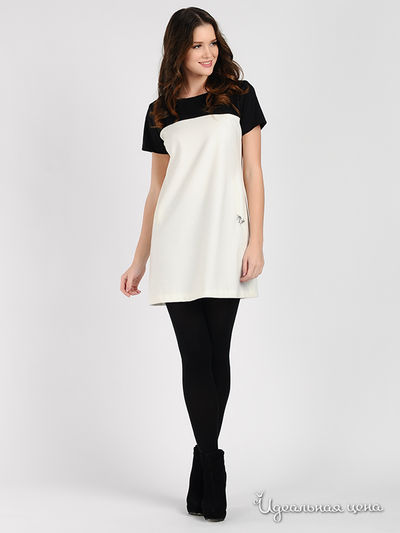 Платье Pois, цвет цвет черный / белый