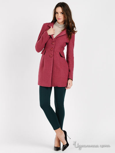 Пальто Pois, цвет цвет темно-розовый