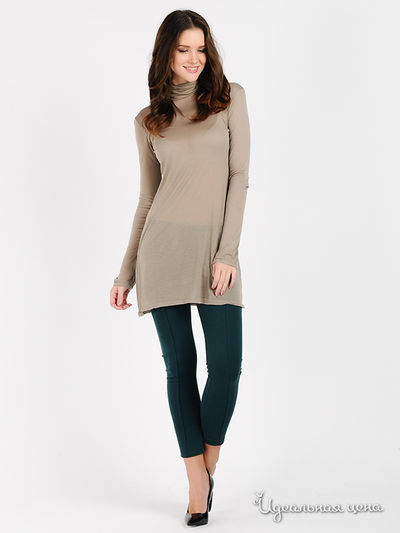 Туника Pois, цвет цвет кофе с молоком