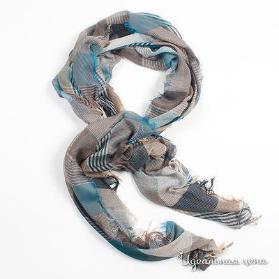 Палантин Fiona Fantozzi, цвет цвет синий / бежевый