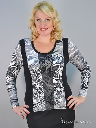 Блуза Forus, цвет цвет серый / черный