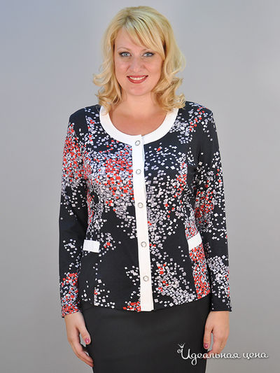 Блуза Forus, цвет цвет черный / мультиколор