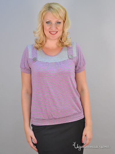 Блуза Forus, цвет цвет сиреневый / принт полоска