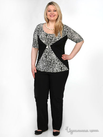 Блузон Зар-Стиль, цвет цвет черный / белый